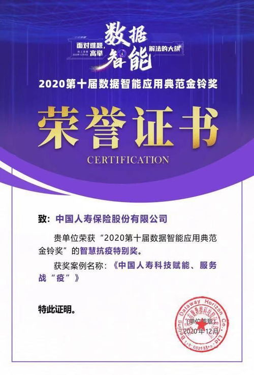 科技賦能，智慧守護(hù) 中國(guó)人壽榮獲智慧抗疫特別獎(jiǎng)?wù)蔑@社會(huì)責(zé)任